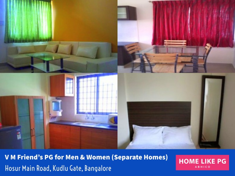 Home Like PG | V M Friend's PG for Men & Women (Separate Homes)